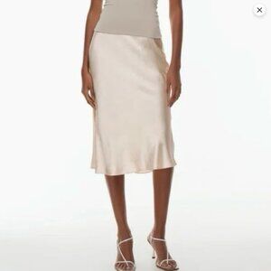 ARITZIA Babaton Shimmering Cream A-Line Skirt
